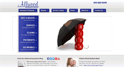 Desktop Screenshot of allwoodinsurance.com